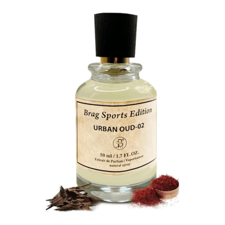 Brag Sports Edition Urban Oud 02 50ml premium luxury men's perfume bottle by B BRAG