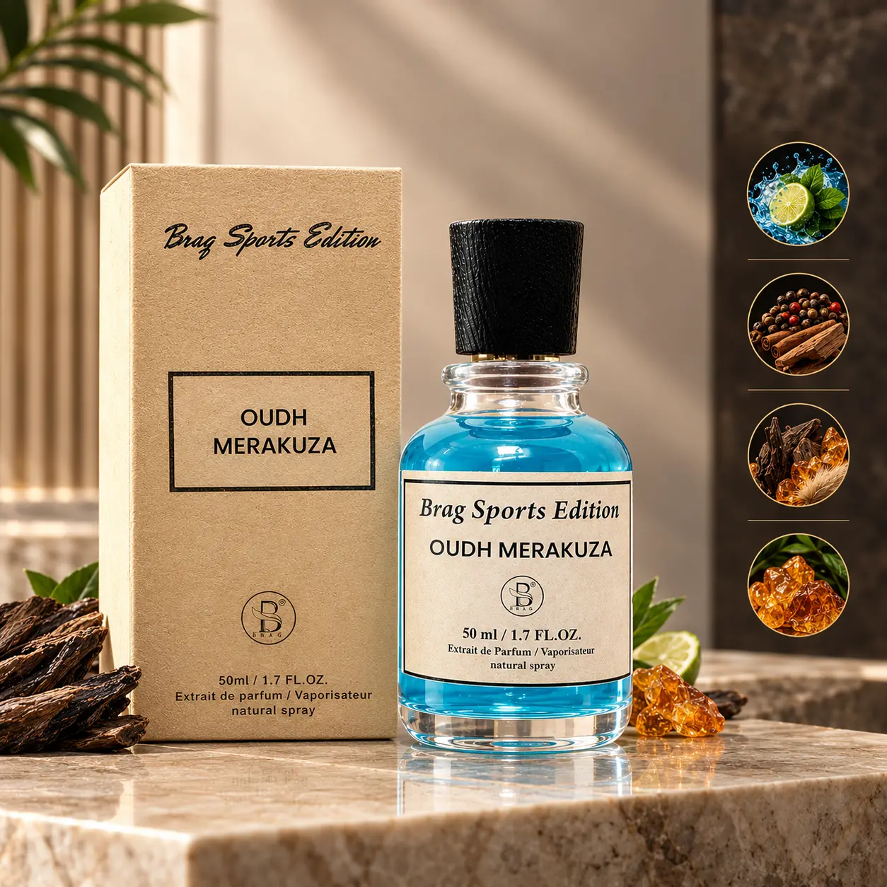 Oudh Merakuza by B BRAG® – 50ml Extrait de Parfum - Image 4